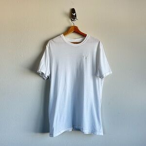 True Religion Single Stitch White Embroidered Tee  Size XXL